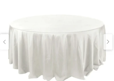 Ivory table linens